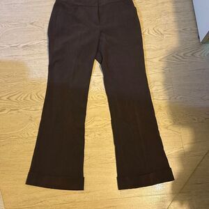 tahari brown dress pants size 6